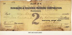 Cancelled Cheque, 1935-1943 - Hong And Lee Chong Collection