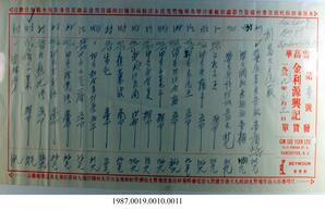 Statement, 1939 - Hong And Lee Chong Collection