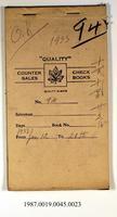 Counter Sales, 1933-01-12 to 1933-01-21 - Hong And Lee Chong Collection