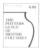 1981 April Newsletter - Potters Guild of British Columbia