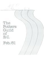 1981 February Newsletter Potters Guild of British Columbia