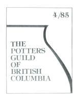 1985 Apr Newsletter - Potters Guild of British Columbia