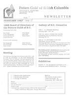 1988 Feb Newsletter - Potters Guild of British Columbia