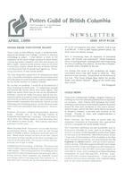 198 April Newsletter - Potters Guild of British Columbia