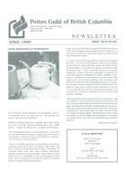 1990 Apr Newsletter - Potters Guild of British Columbia