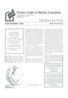 1990 Sep Newsletter - Potters Guild of British Columbia
