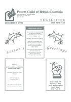 1991 Dec Newsletter - Potters Guild of British Columbia