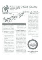 1991 Jan Newsletter - Potters Guild of British Columbia