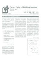 1991 Mar Newsletter - Potters Guild of British Columbia