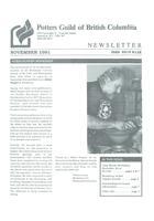 1991 Nov Newsletter - Potters Guild of British Columbia