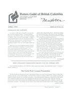 1994 Apr Newsletter - Potters Guild of British Columbia