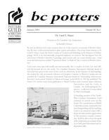 Newsletters - Potters Guild of British Columbia 2004 Jan
