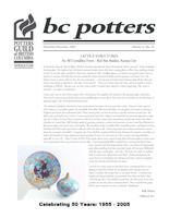 Newsletters - Potters Guild of British Columbia 2006 Nov 1