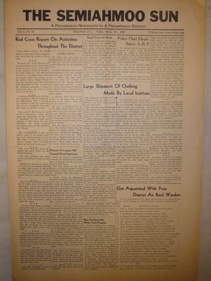 The Semiahmoo Sun, March 13, 1942 (Page 1)