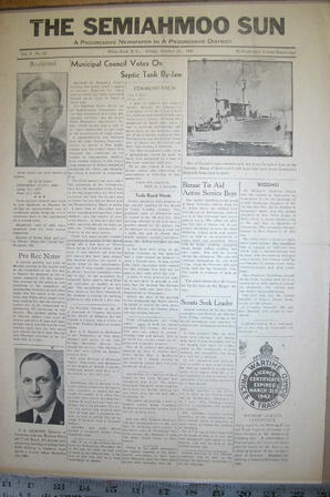 The Semiahmoo Sun, October 24, 1941 (Page 1)