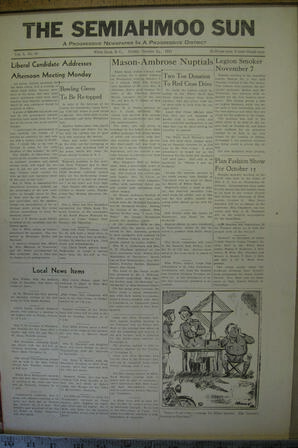 The Semiahmoo Sun, October 10, 1941 (Page 1)