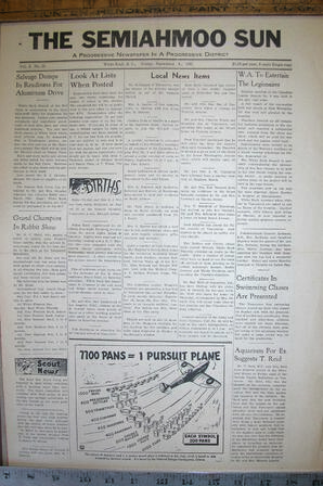 The Semiahmoo Sun, September 05, 1941 (Page 1)