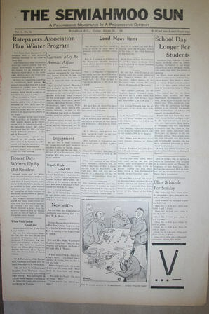 The Semiahmoo Sun, August 29, 1941 (Page 1)