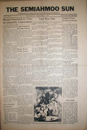 The Semiahmoo Sun, August 01, 1941 (Page 1)