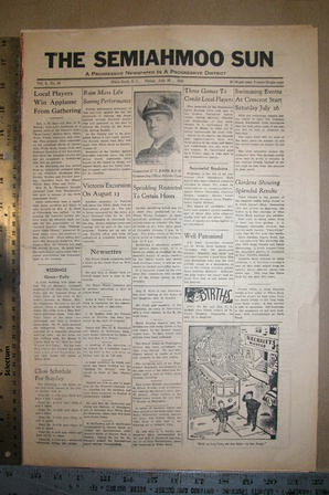 The Semiahmoo Sun, July 25, 1941 (Page 1)