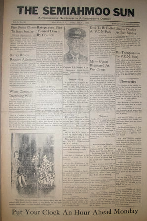 The Semiahmoo Sun, July 04, 1941 (Page 1)