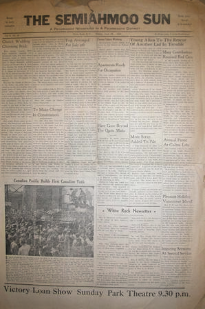The Semiahmoo Sun, June 13, 1941 (Page 1)