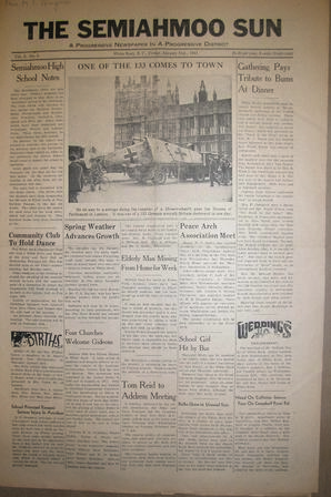 The Semiahmoo Sun, January 31, 1941 (Page 1)
