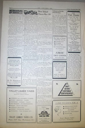 The Semiahmoo Sun, November 22, 1940 (Page 4)