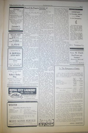 The Semiahmoo Sun, November 22, 1940 (Page 3)