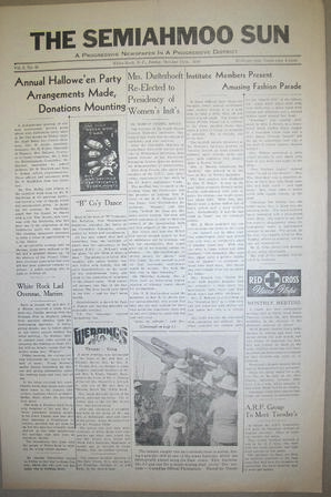 The Semiahmoo Sun, October 11, 1940 (Page 1)