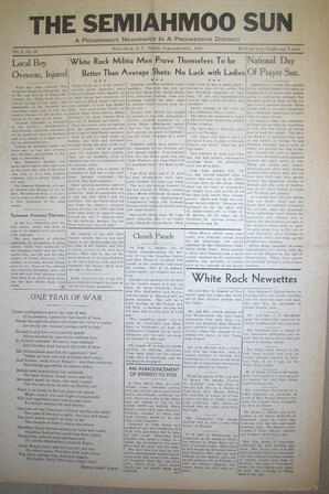 The Semiahmoo Sun, September 06, 1940 (Page 1)