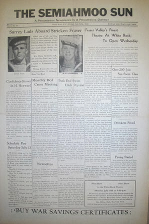 The Semiahmoo Sun, July 12, 1940 (Page 1)