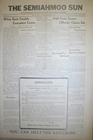 The Semiahmoo Sun, June 28, 1940 (Page 1)