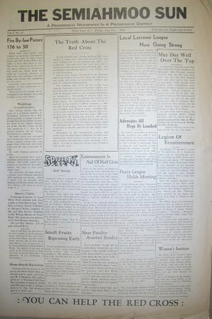 The Semiahmoo Sun, June 07, 1940 (Page 1)