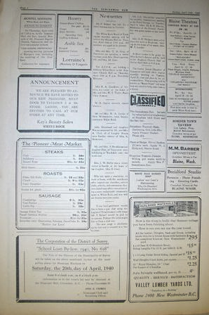 The Semiahmoo Sun, April 12, 1940 (Page 4)