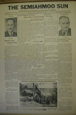 The Semiahmoo Sun, March 01, 1940 (Page 1)