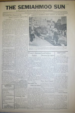 The Semiahmoo Sun, February 09, 1940 (Page 1)