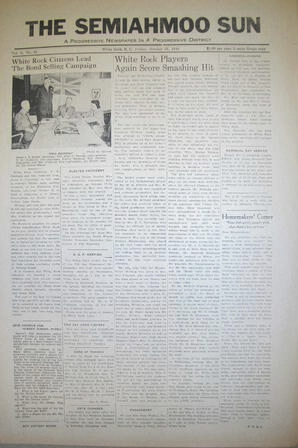 The Semiahmoo Sun, October 27, 1944 (Page 1)