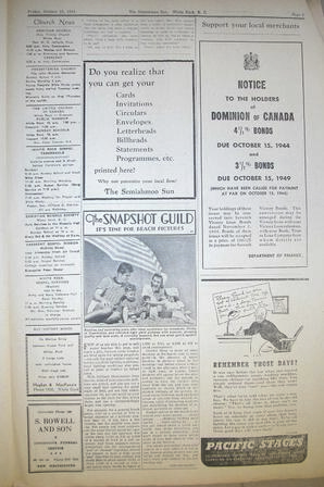 The Semiahmoo Sun, October 13, 1944 (Page 3)