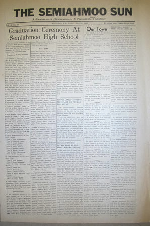 The Semiahmoo Sun, June 30, 1944 (Page 1)