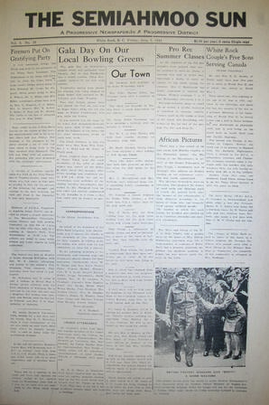 The Semiahmoo Sun, June 09, 1944 (Page 1)