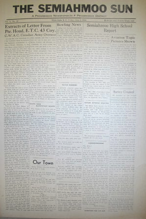 The Semiahmoo Sun, June 02, 1944 (Page 1)