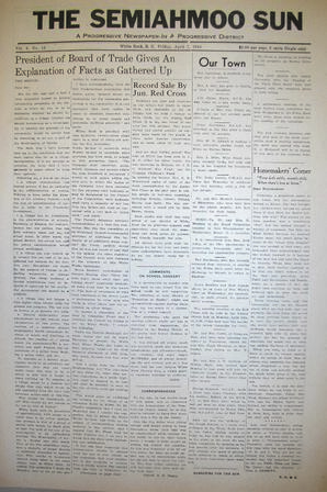 The Semiahmoo Sun, April 07, 1944 (Page 1)