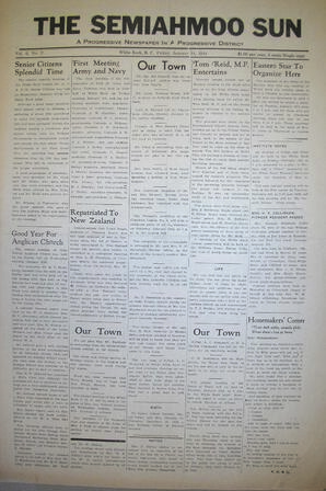 The Semiahmoo Sun, January 14, 1944 (Page 1)
