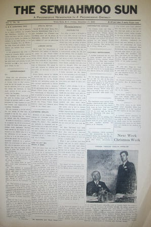 The Semiahmoo Sun, December 17, 1943 (Page 1)