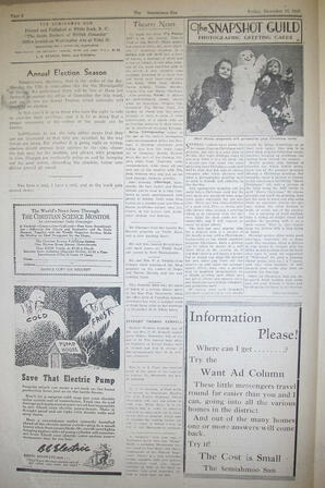 The Semiahmoo Sun, December 10, 1943 (Page 2)