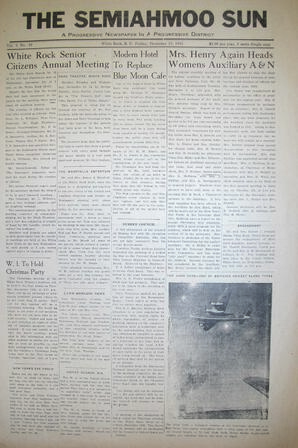 The Semiahmoo Sun, December 10, 1943 (Page 1)