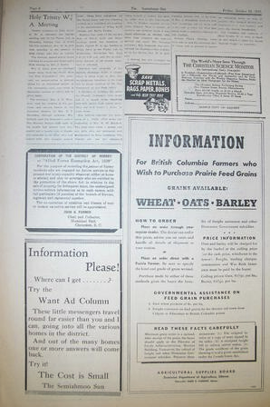 The Semiahmoo Sun, October 29, 1943 (Page 6)
