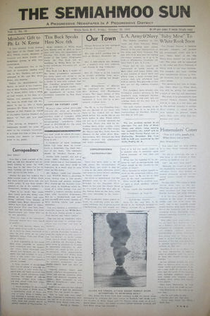 The Semiahmoo Sun, October 29, 1943 (Page 1)