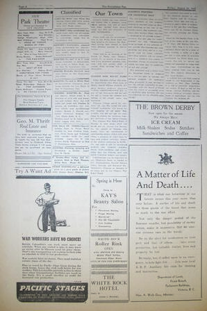 The Semiahmoo Sun, August 13, 1943 (Page 4)